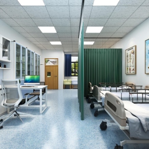 现代风格医院3D模型下载